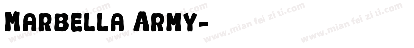 Marbella Army字体转换